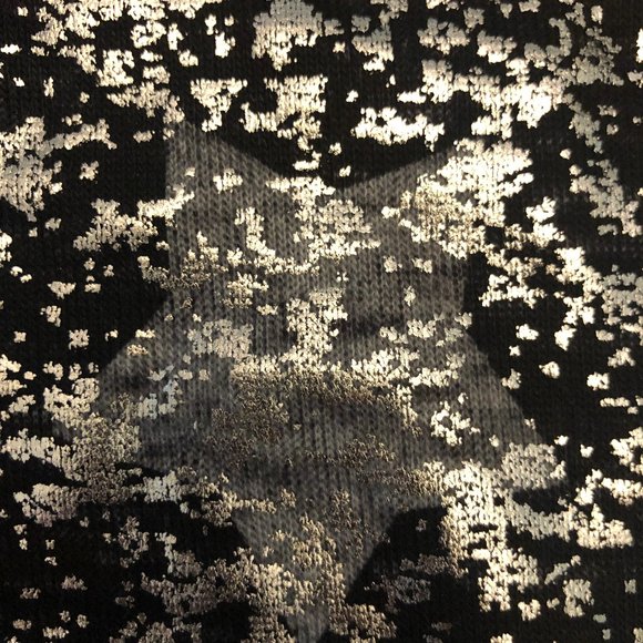 Foil Star-Print Cropped Pullover Sweater - Picture 11 of 11